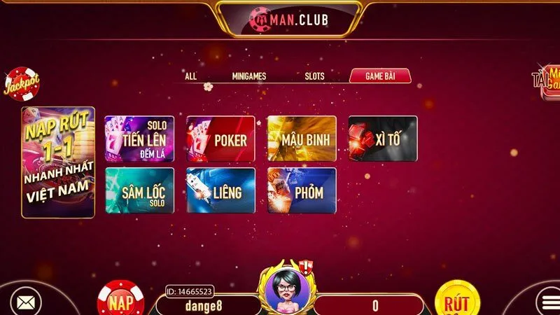 Nhiều game bài hấp dẫn hiện có tại cổng trò chơi