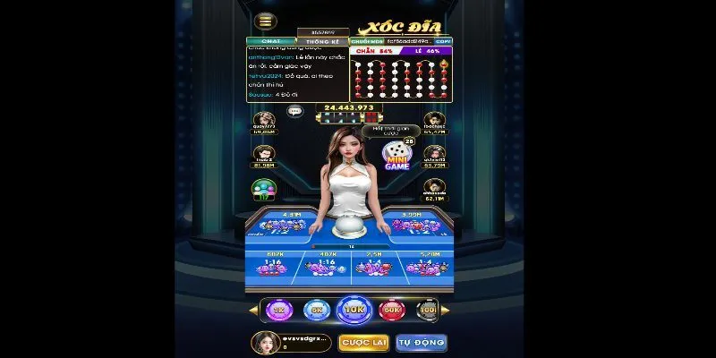 Tham gia xóc đĩa tại cổng game để nhận thưởng lớn