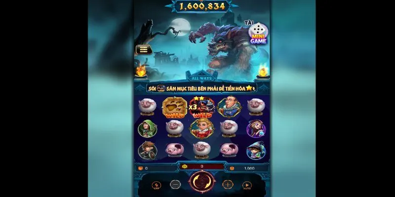 Nổ hũ Ma sói với số jackpot bùng nổ